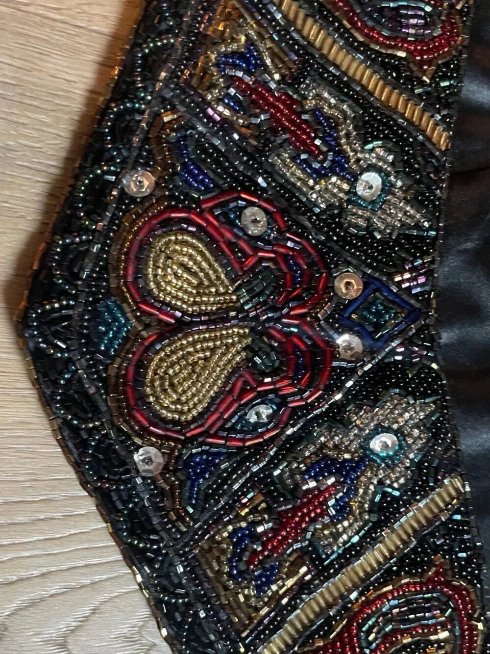 Milor Vintage Handmade Heavy Beaded Belt S/M 31